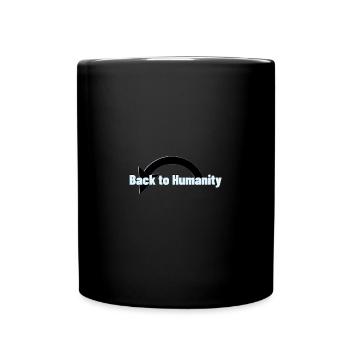 Retour à l’humanité - Mug uni - noir - Devant