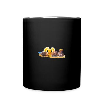 Sommerurlaub 03 - Tasse einfarbig - Schwarz - Vorne
