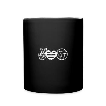 TOP Coeur le Volley - Mug uni - noir - Devant