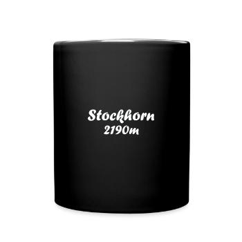 Stockhorn - Tasse einfarbig - Schwarz - Vorne