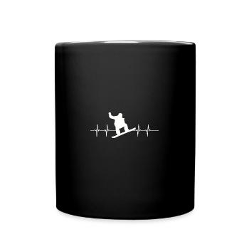 Pulse Stroke Snowboarding - Full Colour Mug - black - Front