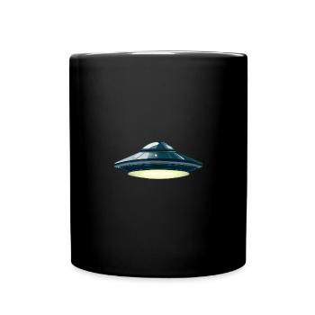 Soucoupe volante: OVNI extraterrestre - Mug uni - noir - Devant