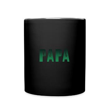 papa pêcheur - Mug uni - noir - Devant