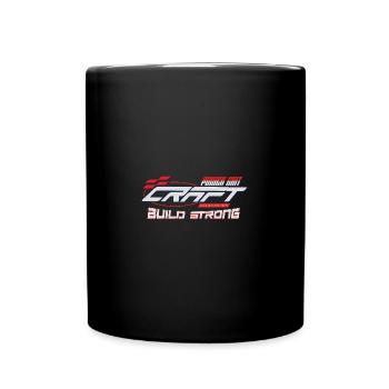 Puissance, grain, artisanat, construction solide - Mug uni - noir - Devant