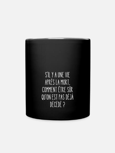 vie après la mort - Mug uni - noir
