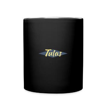 Logo vintage Tulas foncé - Mug uni - noir - Devant