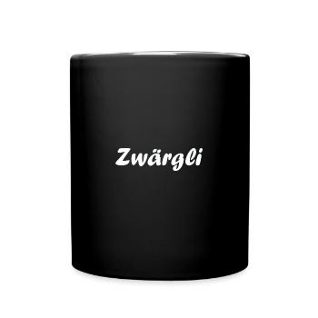 Zwärgli - Tasse einfarbig - Schwarz - Vorne