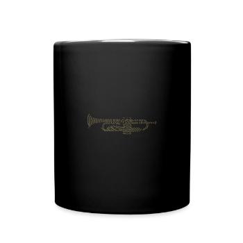 Music DNA avec trompette Silhouette – Creative Music - Mug uni - noir - Devant