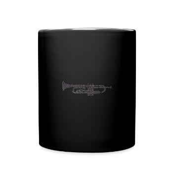 Music DNA avec trompette Silhouette – Creative Music - Mug uni - noir - Devant