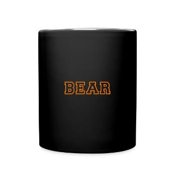 BEAR lettering - Full Colour Mug - black - Front