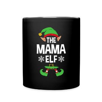 Group Matching Family Christmas Gift Elf - Tasse einfarbig - Schwarz - Vorne