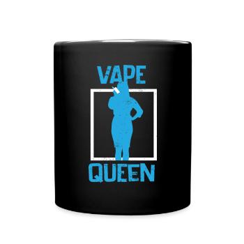 E-Cigarette E-Shisha Vapor Liquid - Full Colour Mug - black - Front
