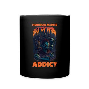 Zombie Illustration Film d’horreur Fan Design - Mug uni - noir - Devant