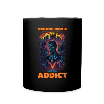Zombie Illustration Film d’horreur Fan Design - Mug uni - noir - Devant