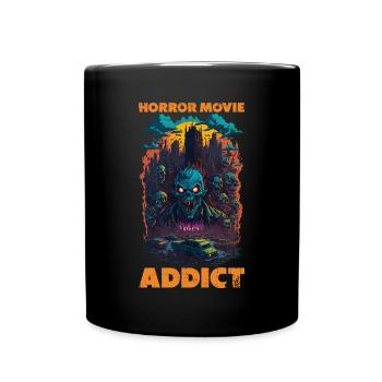 Zombie Illustration Film d’horreur Fan Design - Mug uni - noir - Devant