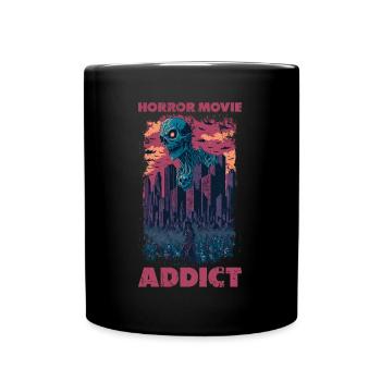 Zombie Illustration Film d’horreur Fan Design - Mug uni - noir - Devant