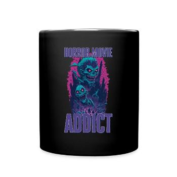 Zombie Illustration Film d’horreur Fan Design - Mug uni - noir - Devant