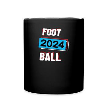 Football 2024 Footballer Footballspieler Spiel - Tasse einfarbig - Schwarz - Vorne