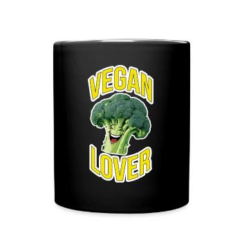 Amateur de végétalien - Mug uni - noir - Devant
