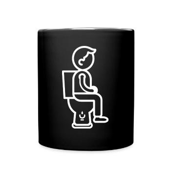 Toilet - Full Colour Mug - black - Front