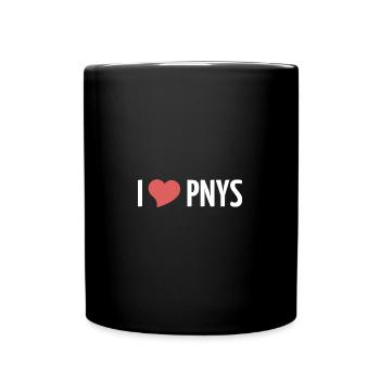 I 🎔 PNYS - Tasse einfarbig - Schwarz - Vorne