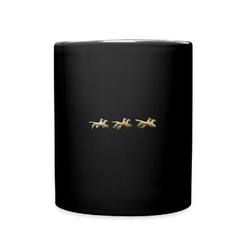 Greek horses - Full Colour Mug - black - Front