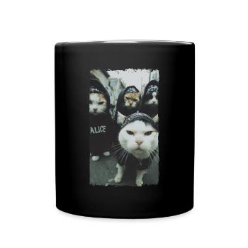 Gangster Cats Streetwear Cool Cat Motif - Mug uni - noir - Devant