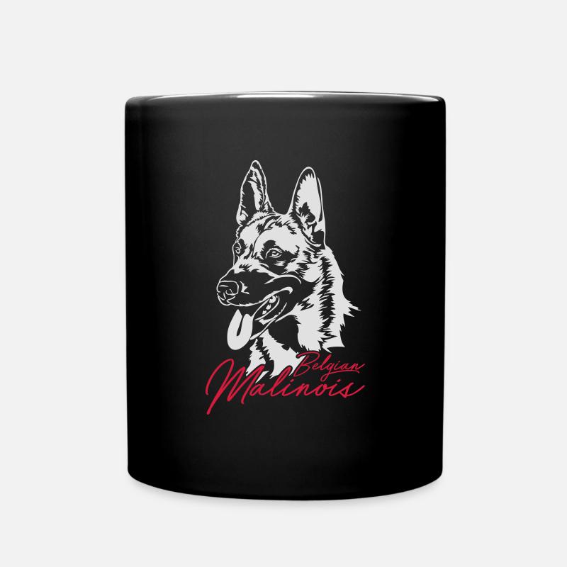 BELIN MALINOIS chiens chien wilsigns - Mug uni - noir
