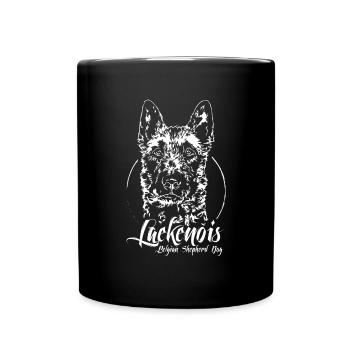 LAEKENOIS Belgian Shepherd Dog Hunde Wilsigns - Tasse einfarbig - Schwarz - Vorne