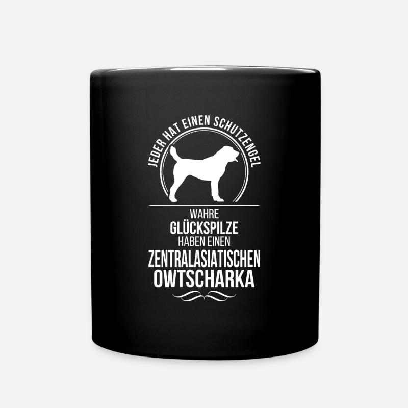 ZENTRALASIATISCHER OWTSCHARKA Schutzengel Wilsigns - Tasse einfarbig - Schwarz