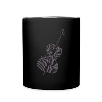 Classical Music Cello - Full Colour Mug - black - Front