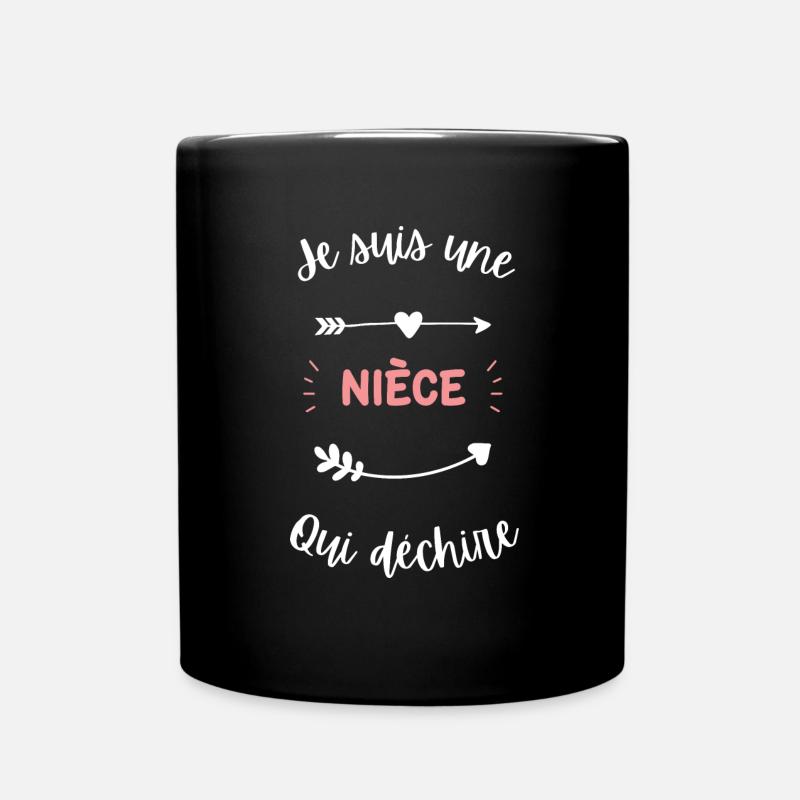 Je suis une nièce qui déchire - Mug uni - noir
