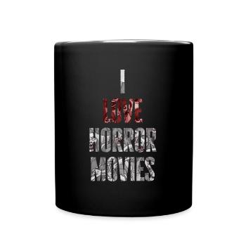 J’adore les films d’horreur - Zombie Fan Design - Mug uni - noir - Devant