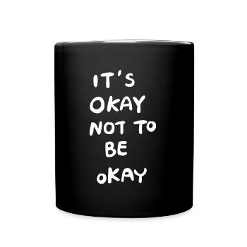C’est correct de ne pas être correct citation de positivité - Mug uni - noir - Devant