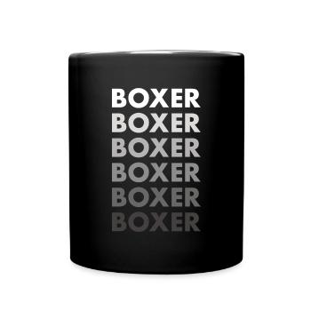 Boxer - Tasse einfarbig - Schwarz - Vorne