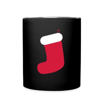 Sock Nikolaus presents - Full Colour Mug - black - Front