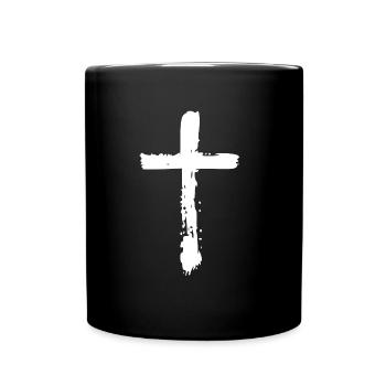 cross - Full Colour Mug - black - Front