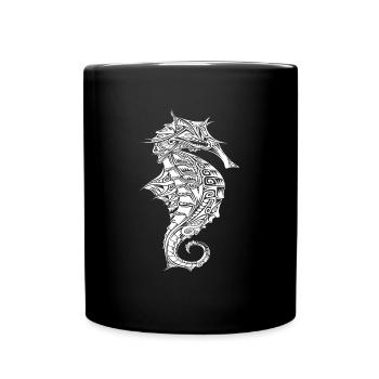 sea horse - Full Colour Mug - black - Front