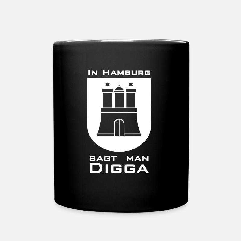 Hamburg Digga - Tasse einfarbig - Schwarz