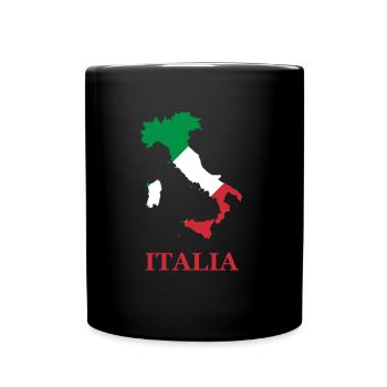 Italia - Tasse einfarbig - Schwarz - Vorne