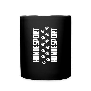 Hundesport Shirt - Hundesport Hobby - Tasse einfarbig - Schwarz - Vorne