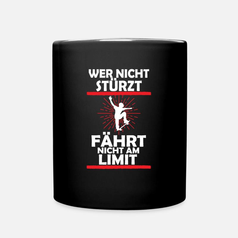 skateboard - Tasse einfarbig - Schwarz