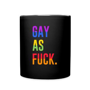 Gay Pride Homo LGBT Gay CSD Gay Man Gift - Full Colour Mug - black - Front