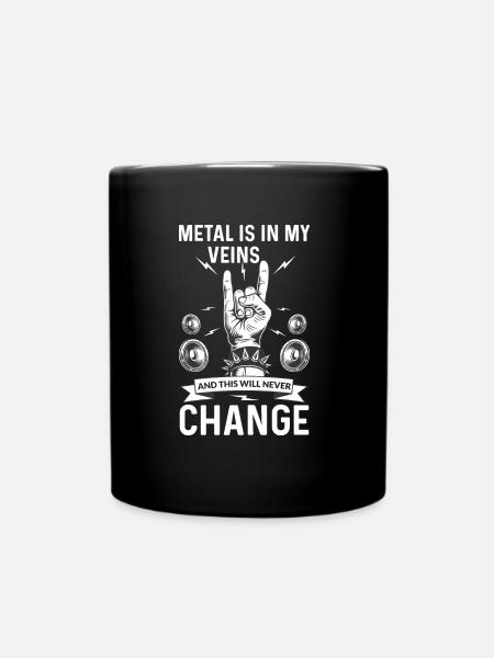Heavy Metal Musikgenre Metal Fan Musik Rock Punk - Tasse einfarbig - Schwarz