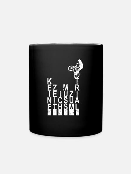 Keine Zeit ich Muss Zum Trial Bike Fahrrad BMX - Tasse einfarbig - Schwarz