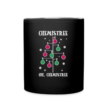 Xmas Pun Chemis Tree - Tasse einfarbig - Schwarz - Vorne
