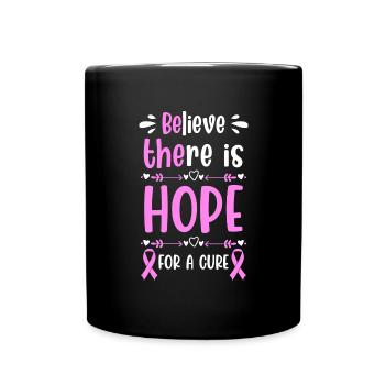 Breast Cancer Fight Skin Cancer - Full Colour Mug - black - Front