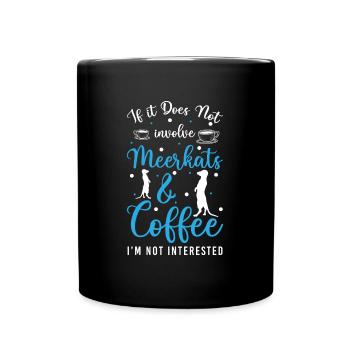 Rocher des animaux de suricates - Mug uni - noir - Devant