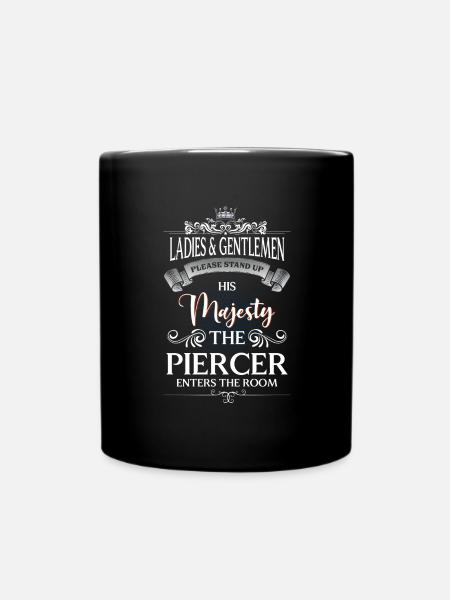 Piercer Schmerz - Tasse einfarbig - Schwarz