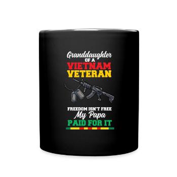 Vietnam Veteran USA Geschenk - Tasse einfarbig - Schwarz - Vorne